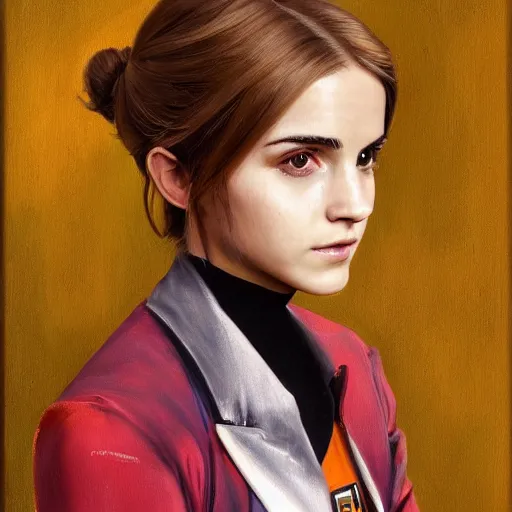 Prompt: a realistic painting by Raffaello Sanzi depicting the Kamen Rider Ichigo fused with Emma Watson in the Renaissance,smooth,Sharp focus,high detailed,high resolution,fine art, trending on Artstation.