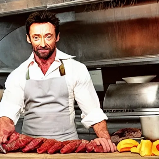 Prompt: Hugh Jackman as Butcher