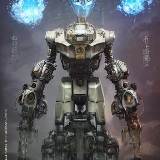 Image similar to pacific rim robot standing in Antarctica, full body, steam punk, 70's sci-fi, extremely detailed digital painting, in the style of Fenghua Zhong and Ruan Jia and Jermy lipking and peter mohrbacher, mystic colors, highly detailed, deep aesthetic, 8k, highly ornate intricate details, cinematic lighting, rich colors, digital artwork, ray tracing, hyperrealistic, photorealistic, cinematic landscape, trending on artstation,