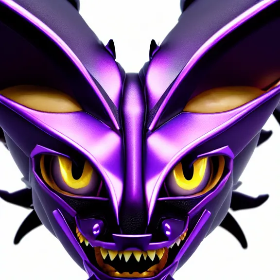 Image similar to high quality close up headshot of a cute beautiful stunning robot anthropomorphic female dragon with metal cat ears, with sleek silver metal armor, purple flesh, glowing LED eyes, facing the camera, high quality maw open and about to eat you, you being dragon food, the open maw being detailed and soft, sharp teeth, soft lulling tongue, highly detailed digital art, furry art, anthro art, sci fi, warframe art, destiny art, high quality, 3D realistic, dragon mawshot, maw art, furry mawshot, macro art, dragon art, Furaffinity, Deviantart