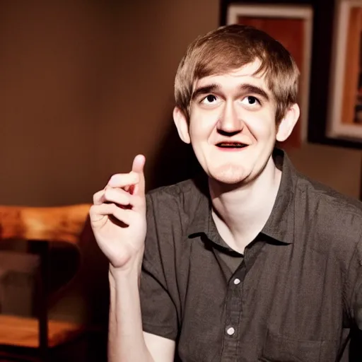 Prompt: bo burnham drunk