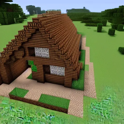 Image similar to ' i just finished building my minecraft house!!!'screenshot, 4 k quality