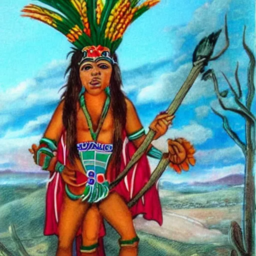 Image similar to mexican native mythology