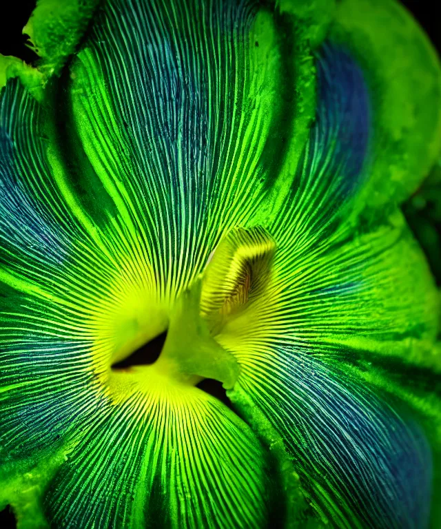 Image similar to close up of a green iris, electrical sparks, macro lens, 7 0 mm, highly detailed