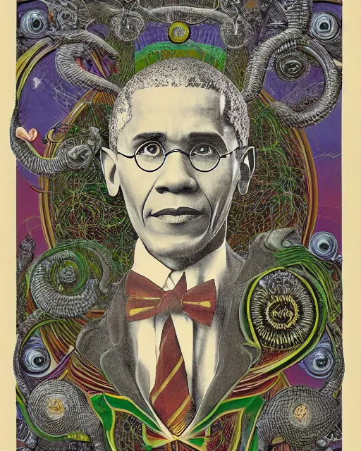 Harry Potter Obama Sonic, painted by Ernst Haeckel, | Stable Diffusion ...