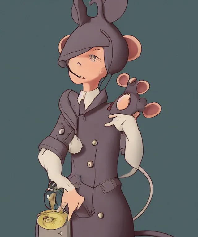 Prompt: the selfless female anthropomorphic mouse midwife. her wardrobe is complicated in the style of slice of life anime in the style of anti - art trending on artstation deviantart pinterest photorealistic hd 8 k highlights and shadow detailed high resolution