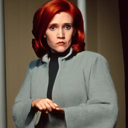 Prompt: carrie fisher as dana scully