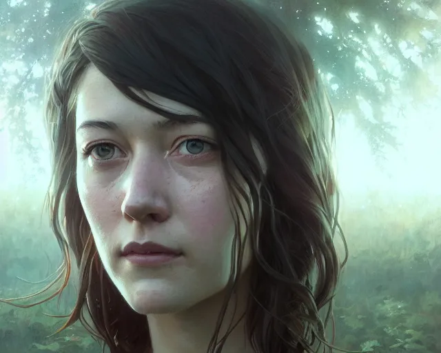 Image similar to highly detailed portrait of mary elizabeth winstead, in the walking dead, stephen bliss, unreal engine, fantasy art by greg rutkowski, loish, rhads, ferdinand knab, makoto shinkai and lois van baarle, ilya kuvshinov, rossdraws, tom bagshaw, global illumination, radiant light, detailed and intricate environment