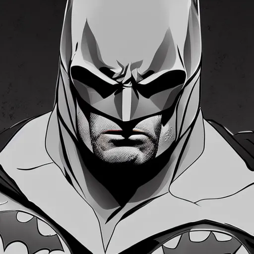 Prompt: artstation Batman, very detailed, , portrait, high contrast