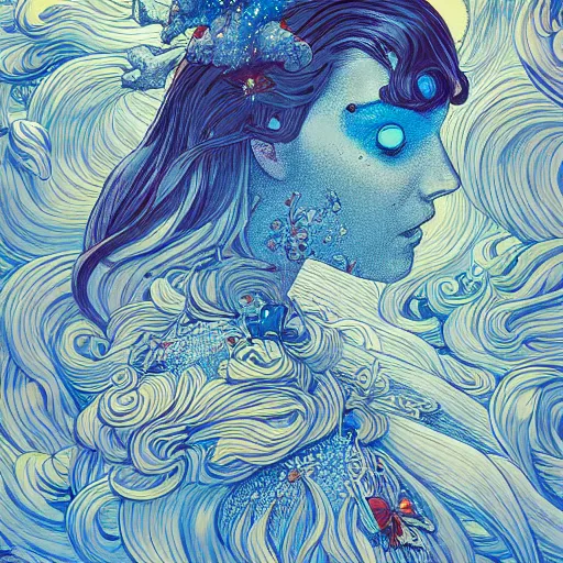 Image similar to stardust, james jean