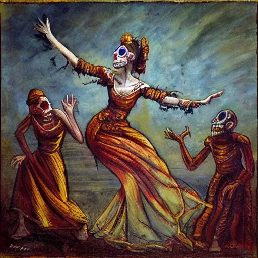 Prompt: the dance of the dead