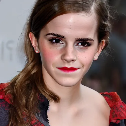 Prompt: emma watson lives inside yogurt