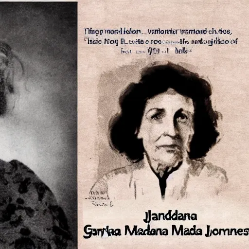 Image similar to the woman named gardinia macarena jones