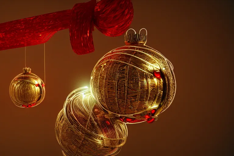 Prompt: a detailed concept art of a jingle bell made from wire and lights, trending on artstation, digital art, 4 k, intricate, octane render, sharp focus