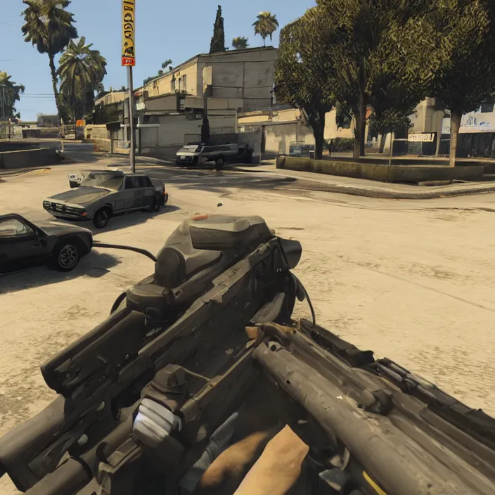 Prompt: craiyon in GTA V, gameplay screenshot