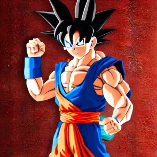 Prompt: goku, 3 d render