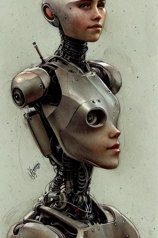 Image similar to humanoid robot from ex machina, by jean - baptiste monge