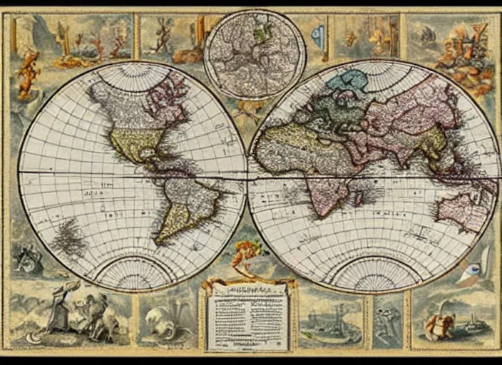 Image similar to a political map of the superstates that rule earth in the year 3 0 0 0, by gerardus mercator, beautiful composition, amazing details, map cartography