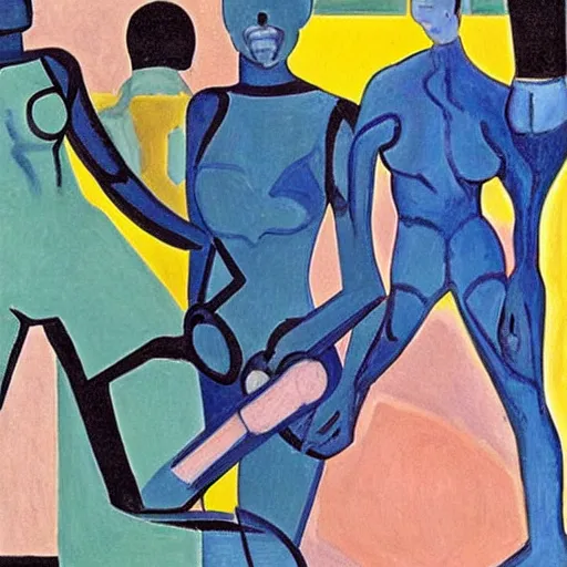 Image similar to cyborgs by matisse