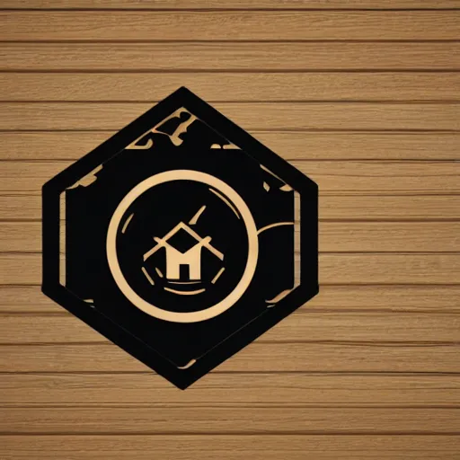 Prompt: logo of someone entering a home, logo style