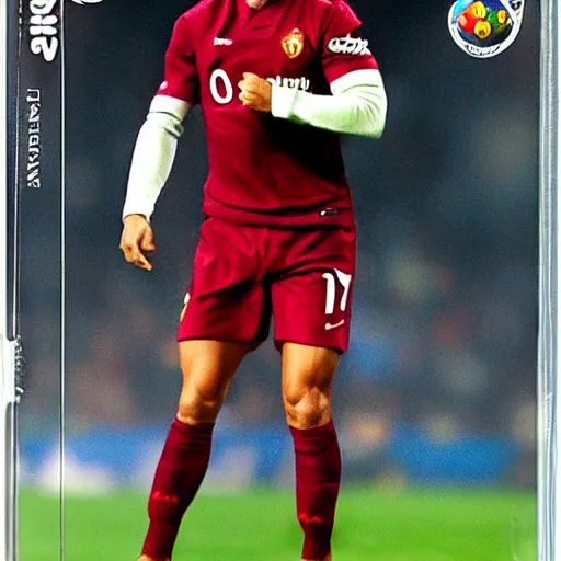 Image similar to cristiano ronaldo in the backrooms, realistic, vhs