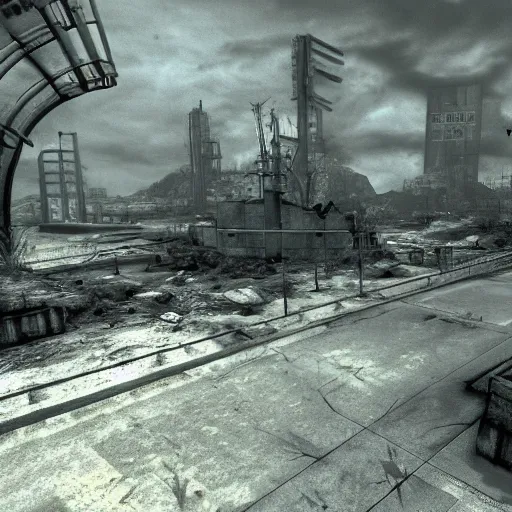 Prompt: fallout 3 concept art photography