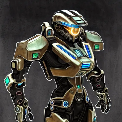 Prompt: Steampunk tron on halo