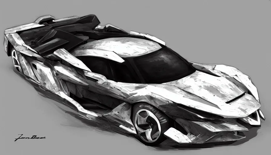 Image similar to vehicle design by jama jurabaev, trending on artstation, high quality, brush stroke, for aaa game