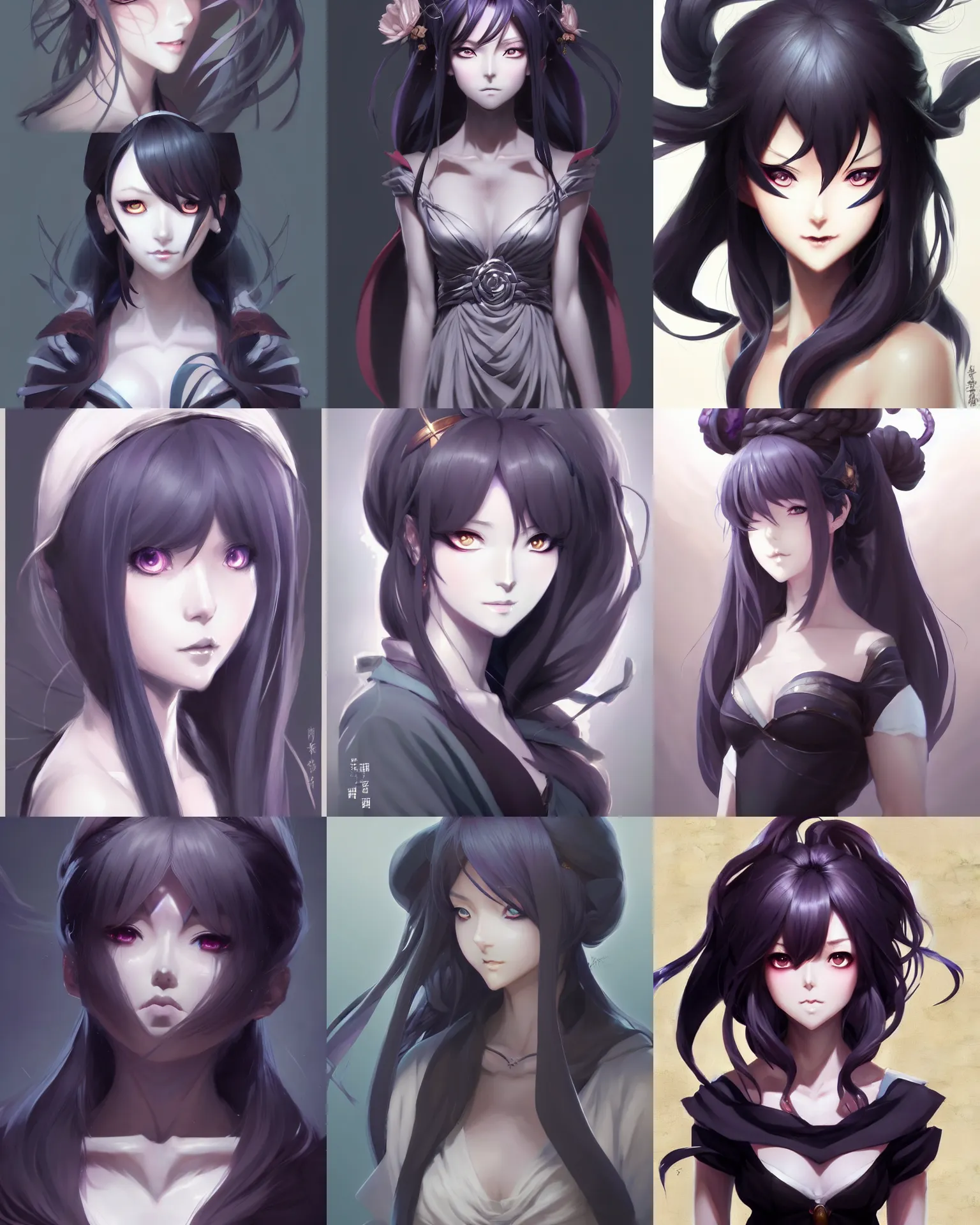 Prompt: Character concept art of an anime Goddess of Shadows || cute-fine-face, pretty face, realistic shaded Perfect face, fine details by Stanley Artgerm Lau, WLOP, Rossdraws, James Jean, Andrei Riabovitchev, Marc Simonetti, and Sakimichan, tranding on artstation