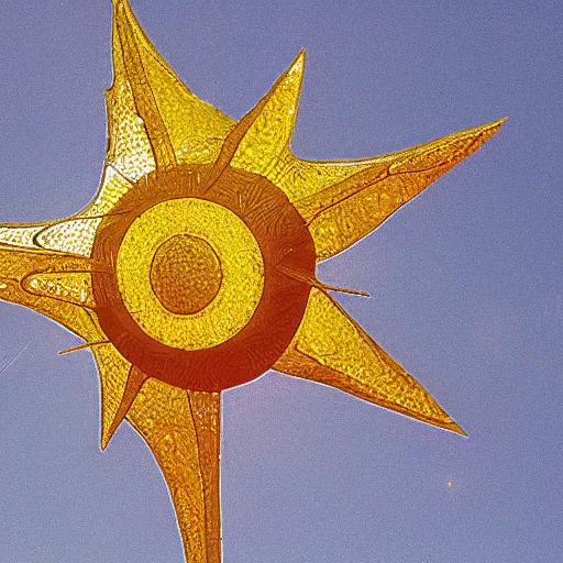 Image similar to a star shaped sun surface