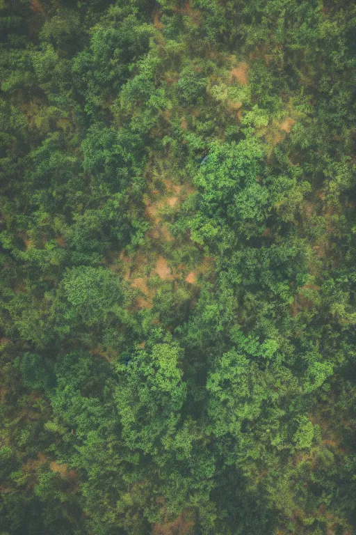 Image similar to agfa vista 4 0 0 photograph of aerial view of jungle in the middle of a desert, lens flare, moody lighting, moody vibe, telephoto, 9 0 s vibe, blurry background, grain, tranquil, calm, faded!,