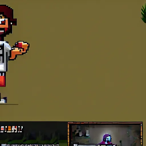 Image similar to jesus as a character in project zomboid, in - game screenshot