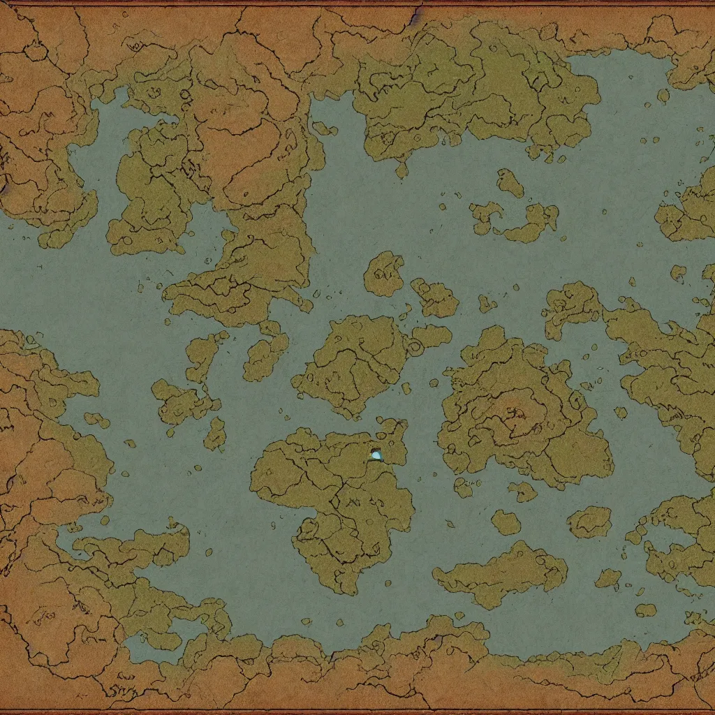 Image similar to map of earth, in the style of inkarnate, 8k