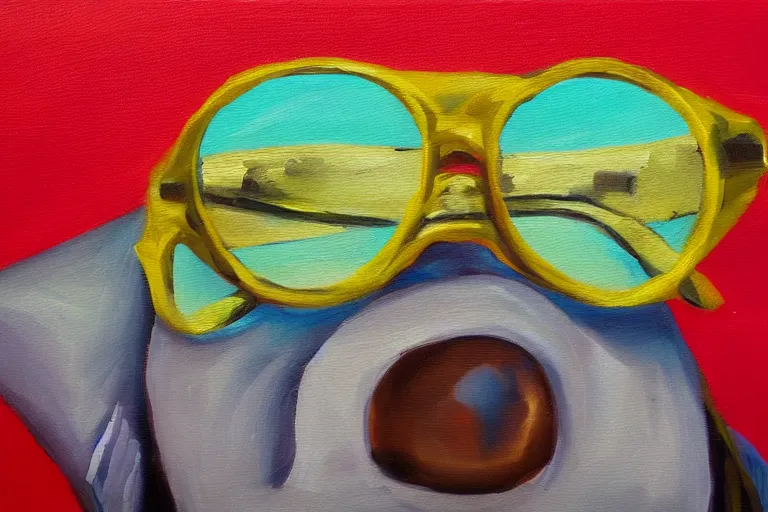 a floppa with cool glasses, oil painting Stable Diffusion OpenArt