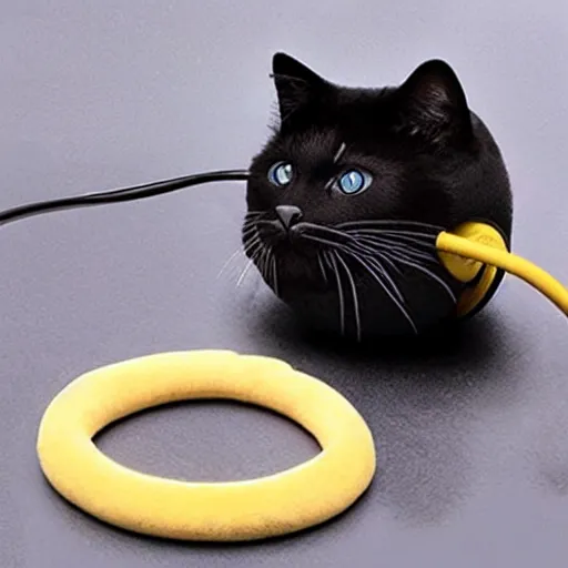 Image similar to cat tail headphone stand