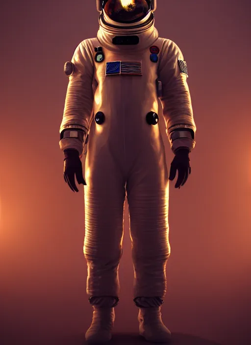 Prompt: Man wearing a space suit, broad shoulders, tactical, smokey background, octane render, 4k, realistic, highly detailed, digital art, epic, render, 4k, 8k in the style of artstation deviantart, High Resolution