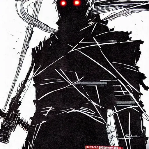 Image similar to Joe Biden looking sinister, by Tsutomu Nihei, highly detailed