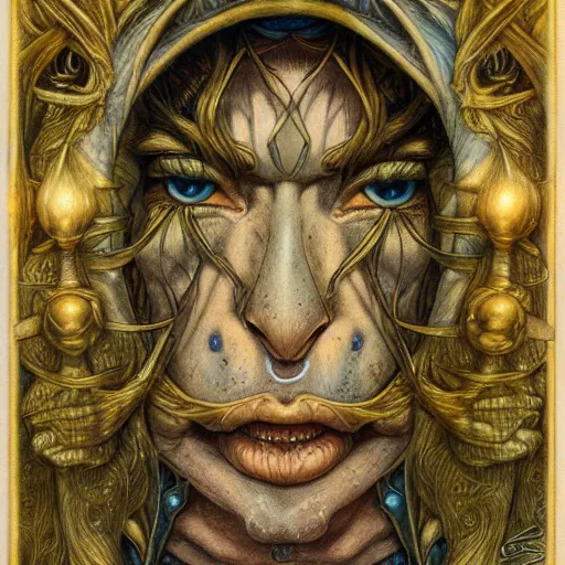 Image similar to detailed and sharp leo artwork, mystic style, detailed, 8 k, detailed, symmetrical, by brian froud