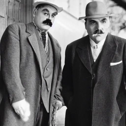 Image similar to poirot and hastings :