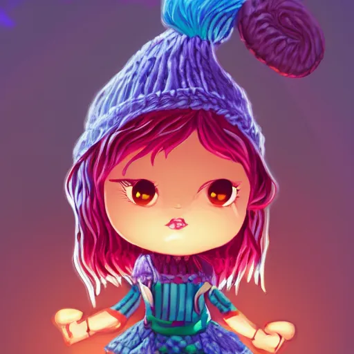 Image similar to knit candypunk sorcerer, high - quality, character design!!!! beautiful lighting, magicpunk, dollpunk, 1 6 k, oled