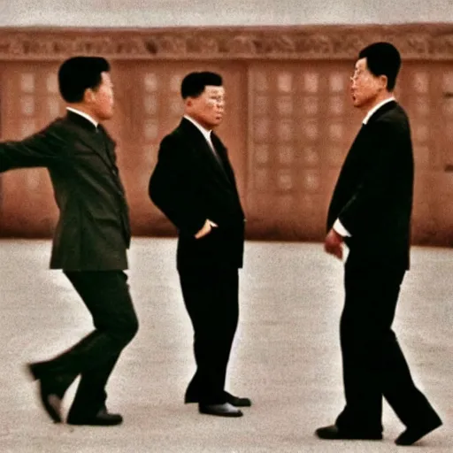 Prompt: low resolution filmstill of a north Korean thriller in the style of Kim Jong-il and David Cronenberg