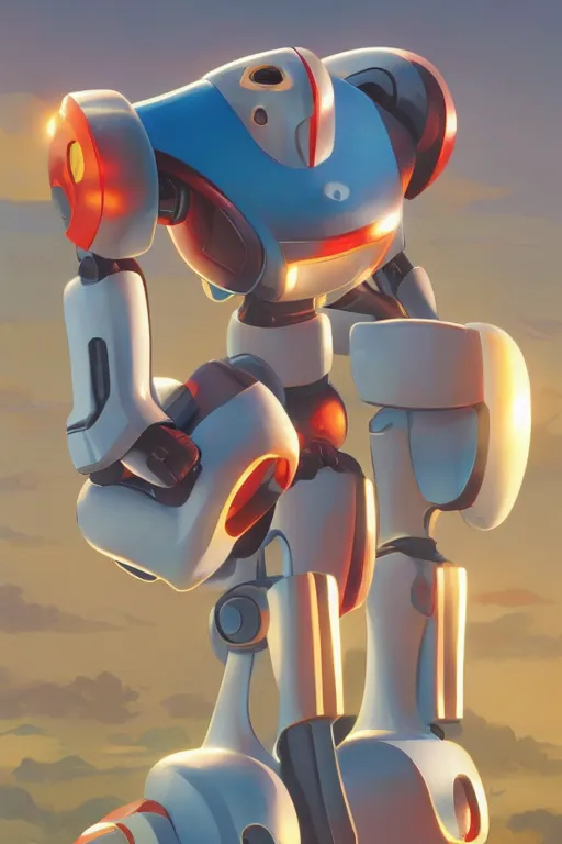 Image similar to metabots medabots medarotto medarot robot minimalist comics, behance hd by jesper ejsing, by rhads, makoto shinkai and lois van baarle, ilya kuvshinov, rossdraws global illumination ray tracing hdr radiating a glowing aura