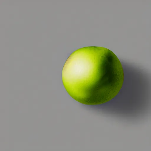 Image similar to centered hyper-realistic single piece of fruit, gray background