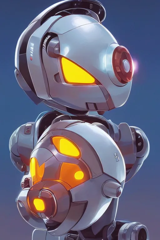 Image similar to metabots medabots medarotto medarot robot minimalist comics helmet mask neon cybereye, behance hd by jesper ejsing, by rhads, makoto shinkai and lois van baarle, ilya kuvshinov, rossdraws global illumination ray tracing hdr radiating a glowing aura