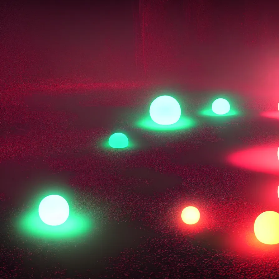 Image similar to glowing emissive particle simulation rendering, redshift, octane