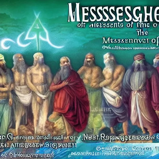 Image similar to the messengers of the messenger of the messenger of god