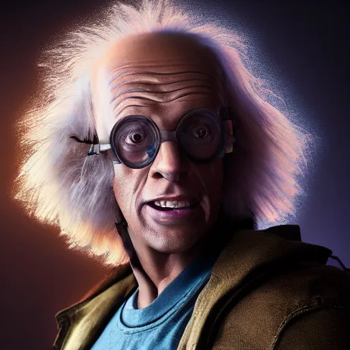 Prompt: hyperrealistic dslr film still of doc brown in skyrim, stunning 8 k octane comprehensive 3 d render, inspired by istvan sandorfi & greg rutkowski & unreal engine, perfect symmetry, dim volumetric cinematic lighting, extremely hyper - detailed, incredibly real lifelike attributes & texture, intricate, masterpiece, artstation, 8 k 8 5 mm f 1. 4