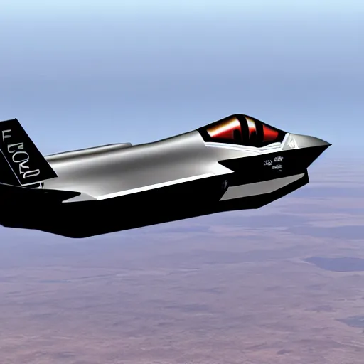 Image similar to The F-35 in the style of the Space Shuttle, black belly, white cloth top