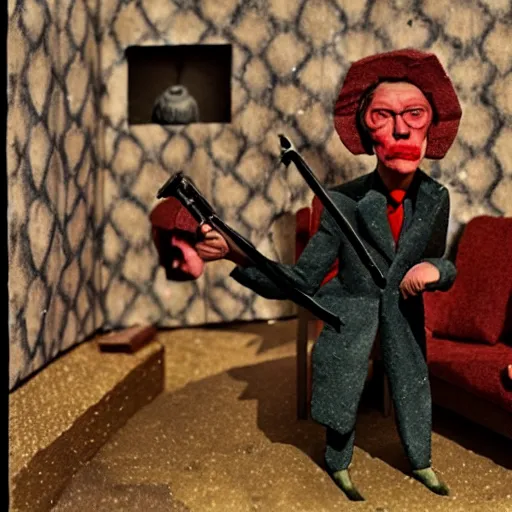 Prompt: january 6 insurrection claymation by otto dix, hyperrealistic, aesthetic, masterpiece