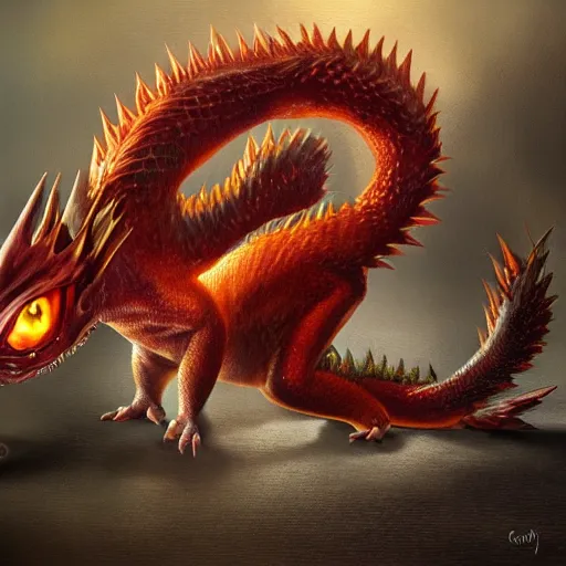 Image similar to highly realistic charmeleon, oil on canvas, intricate, portrait, 8 k highly professionally detailed, hdr, cgsociety